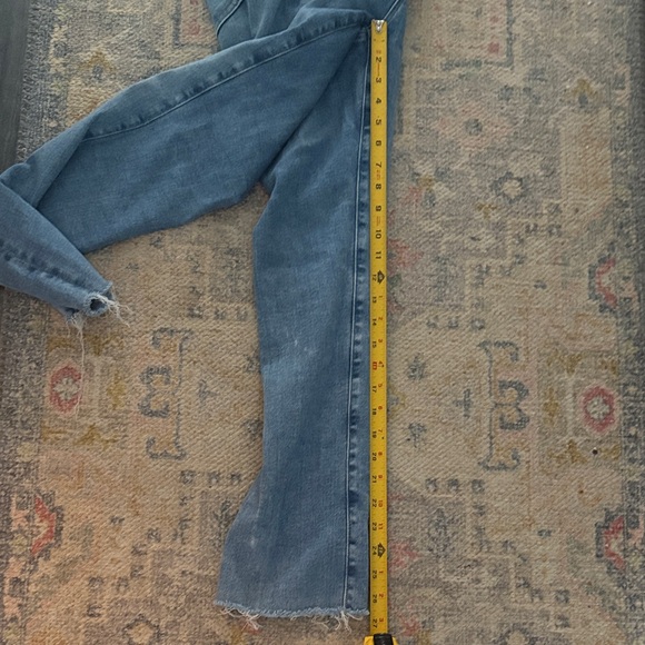 AG Adriano Goldschmied Light Blue Mari Crop Straight Leg Jeans - Picture 13 of 14